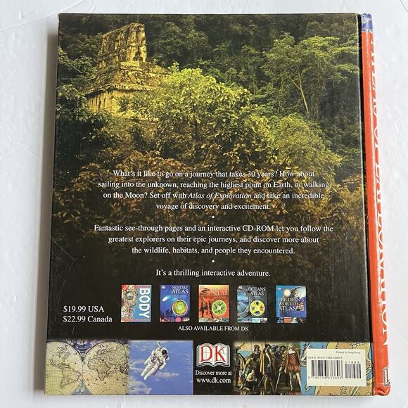 Atlas Of Exploration Hardcover Book With Interactive CDROM Educational - Picture 9 of 10